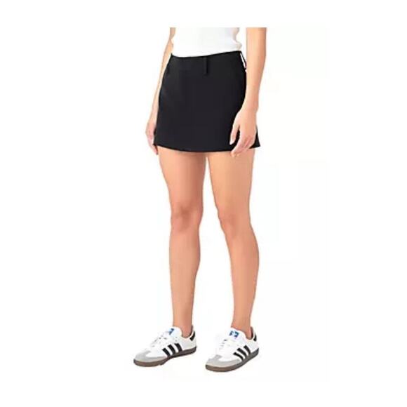 Grey Lab Woman Black 
Low Waisted Mini Skort, Size Large - Picture 1 of 11